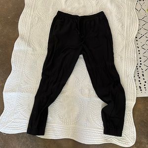Size M Black Linen Joggers